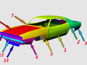 dodge charger nascar 3d printing stl 3D-printmodel