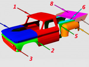 chevrolet c10 1966 promod 3dprint Model Cetak 3D