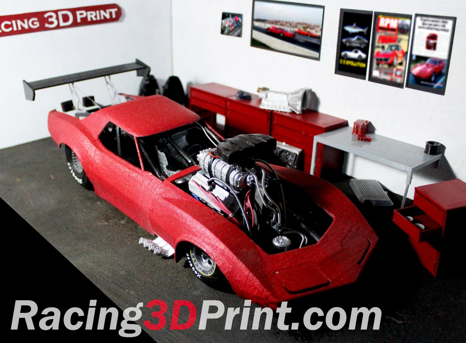 chevrolet corvette c3 pro mod 3d cetak Model Cetak 3D .c4d .max .obj .3ds .fbx .stl .blend 