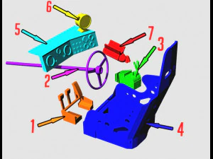 chevrolet corvette c3 pro mod 3d cetak Model Cetak 3D