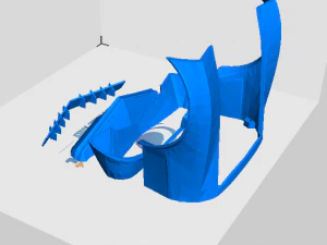 chevrolet corvette c3 pro mod 3d cetak Model Cetak 3D