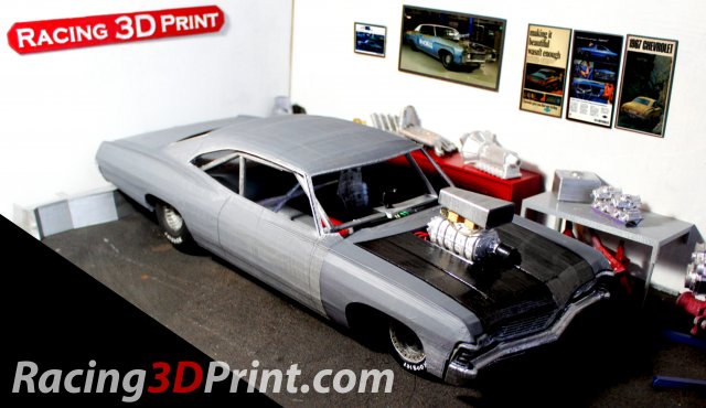 chevrolet impala 1969 superstock 3dprint 3D Print Model .c4d .max .obj .3ds .fbx .stl .blend 