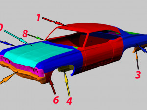 chevrolet impala 1969 superstock 3dprint 3D Print Model
