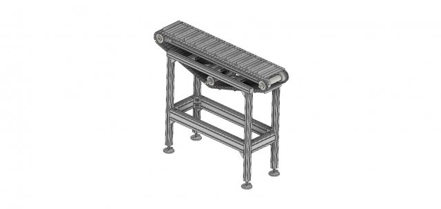 step conveyor 3D Model .c4d .max .obj .3ds .fbx .stl .blend 