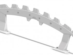 tesla model s lower front bumper reinforcement support sheen sheer panel Modelo de Impressão 3D