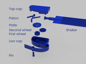manual shaker Modelo de Impressão 3D