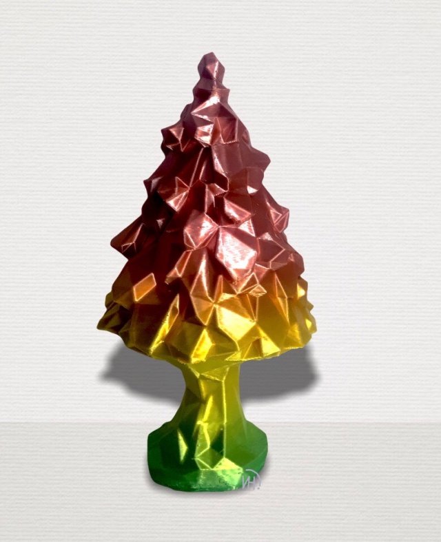 christmas tree statuette stl file for 3d printnting Modelo de impresión 3D .c4d .max .obj .3ds .fbx .stl .blend 