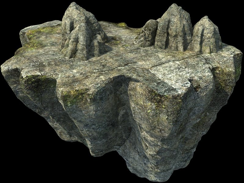 Rock set. Mountain 3d model. Expunged FNF 3d model.