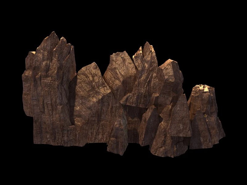 mountain rocks - s 16 3D Model .c4d .max .obj .3ds .fbx .stl .blend