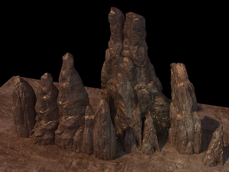 rocks 19 3D Model .c4d .max .obj .3ds .fbx .stl .blend 