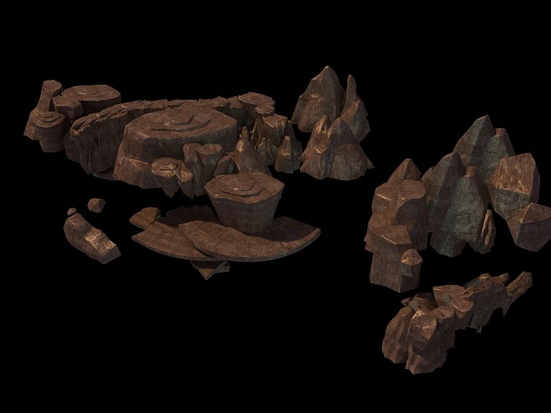 rocks 27 3D Model .c4d .max .obj .3ds .fbx .stl .blend 