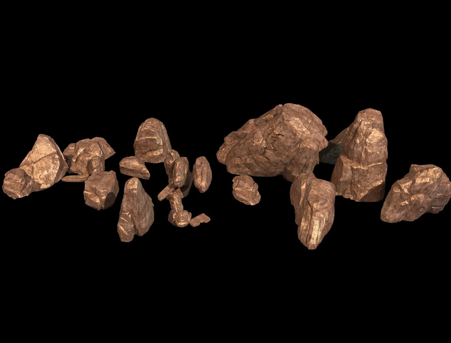 rocks 31 32 33 3D Model .c4d .max .obj .3ds .fbx .stl .blend 