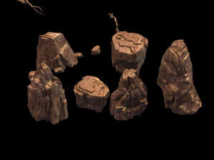 rocks 31 32 33 3D Model