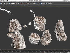 rocks 31 32 33 3D Model
