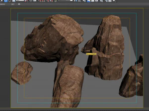 rocks 31 32 33 3D Model