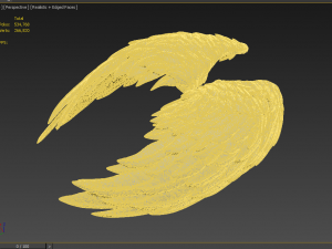 angel wing Model 3D