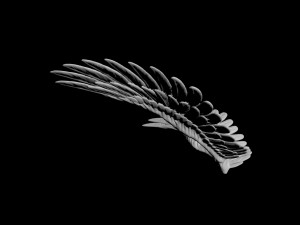 angel wing 2 Modello 3D