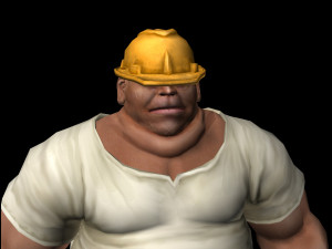 worker 3Dモデル