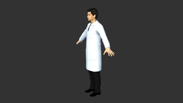 Doctor model 3D Model .c4d .max .obj .3ds .fbx .stl .blend 