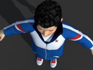 Schoolboy model Boy Rigged 3D Model