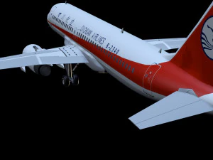 A320 airplane 3D Model