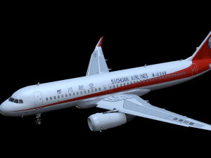 A320 airplane 3D Model