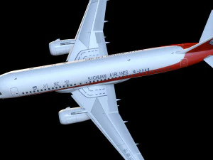 A320 airplane 3D Model