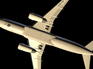 A320 airplane 3D Model