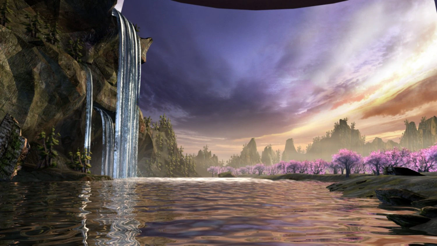 Waterfall Creek Forest model 3D Model .c4d .max .obj .3ds .fbx .stl .blend 