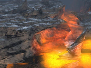 Volcanic Eruption PBR 3D 3D Model