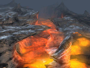 Volcanic Eruption PBR 3D 3D Model