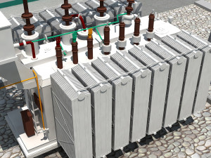 Electrical Substation 3D Модель