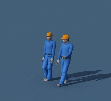 Obrero Seguridad Minera - Equipos Modelo 3D .c4d .max .obj .3ds .fbx .stl .blend