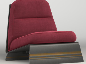 bb italia edouard armchair 3D 모델