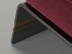 bb italia edouard armchair 3D 모델