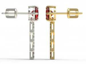 Hristmas tree earrings 3D Print Model