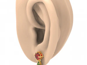 Hristmas tree earrings 3D Print Model