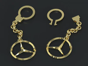 Mercedes trinket 3D Print Model