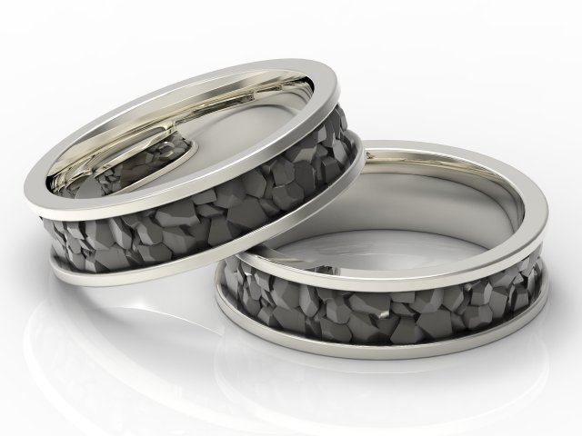 Ring stylized stone 3D Принт Модель .c4d .max .obj .3ds .fbx .stl .blend