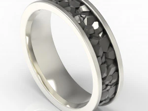 Ring stylized stone 3D Print Model