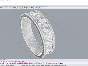 Ring stylized stone 3D Принт Модель