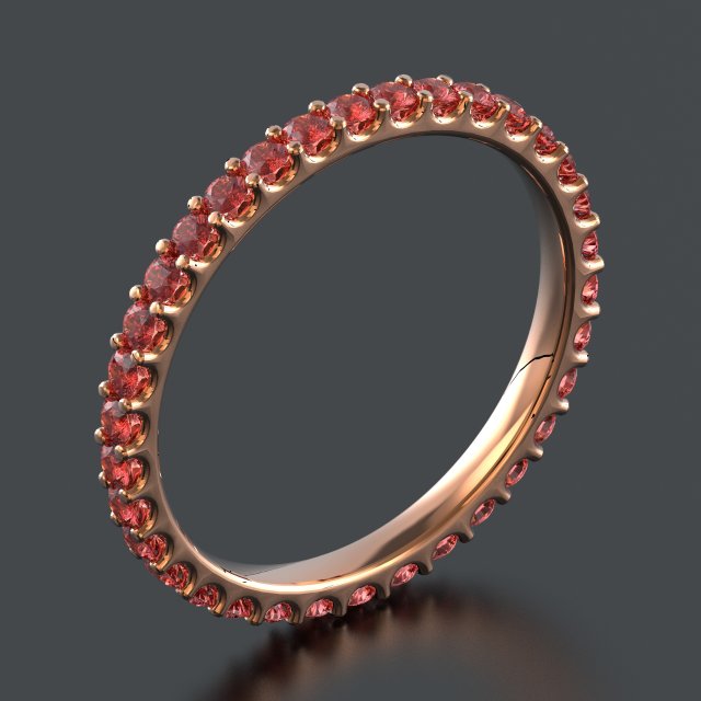 Gemstone ring 16-5 mm 3D Print Model .c4d .max .obj .3ds .fbx .stl .blend 