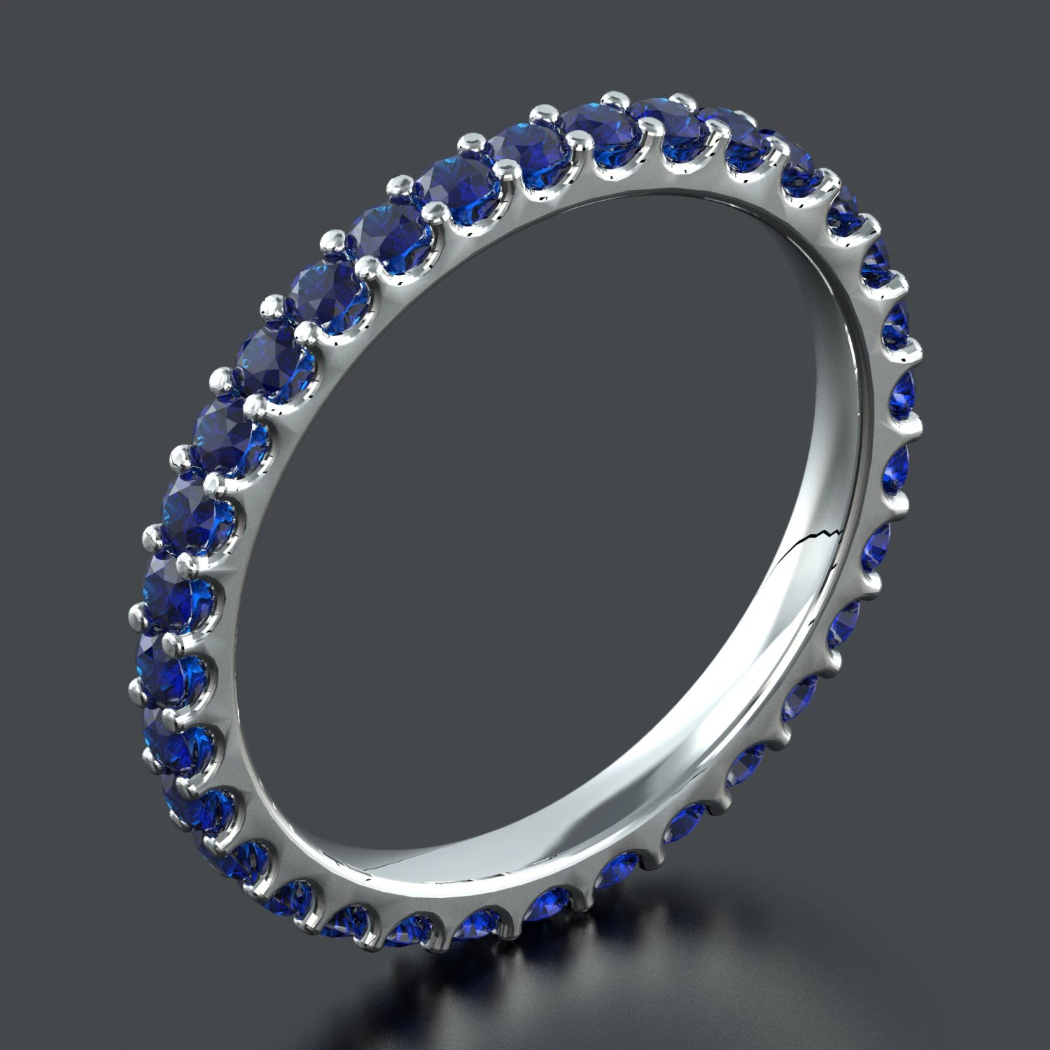 Gemstone ring 15 mm 3D Print Model .c4d .max .obj .3ds .fbx .stl .blend 
