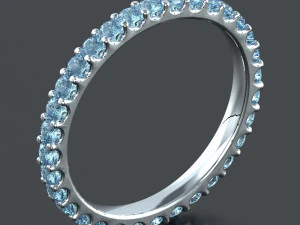 Gemstone ring 15 mm 3D Print Model
