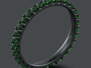 Gemstone ring 15 mm 3D Print Model