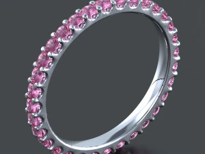 Gemstone ring 15 mm 3D Print Model