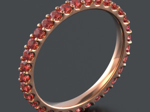 Gemstone ring 15 mm 3D Принт Модель