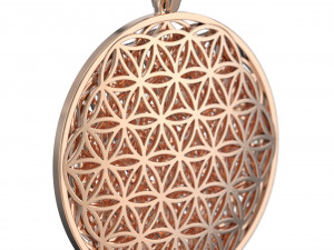 Pendant Flower of Life 3D-Druckmodell