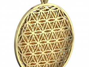 Pendant Flower of Life 3D-Druckmodell