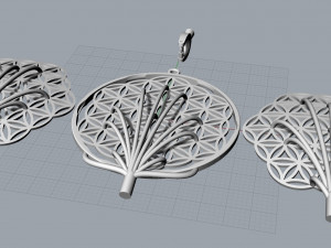 Pendant Flower of Life 3D-Druckmodell